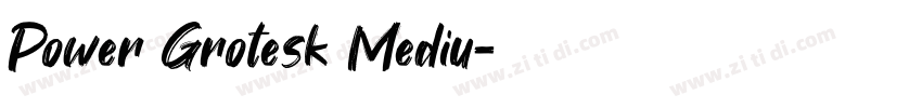 Power Grotesk Mediu字体转换